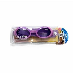 Doggles ILS Dog Protective Eyewear Medium Flower Lilac Frame Purple Lens Goggles